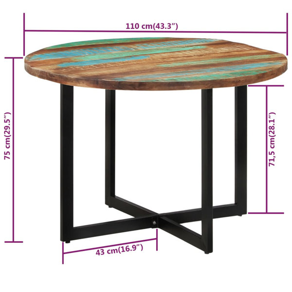 Reclaimed wood dining table 2024 for sale